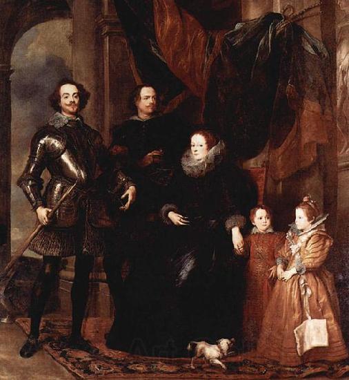 Anthony Van Dyck Portrat der Familie Lomellini Norge oil painting art